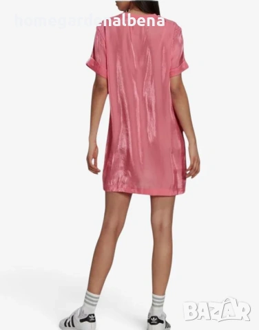 Adidas Originals Dress Rose Дамска Сатенена Рокля Розова 3XS-2XS-XS-S-M, снимка 2 - Рокли - 54531081