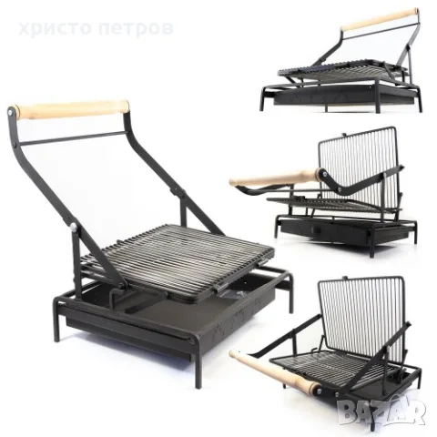 Ръчно изработени барбекюта с механизам за въртене. 