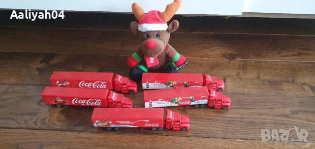Лот Кока кола Coca cola камиончета, очила и еленче