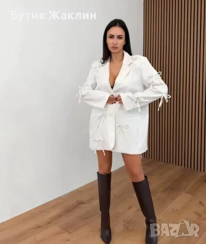 Дамско сако с панделки , снимка 5 - Сака - 55677012