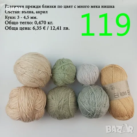 Евтини прежди в малки количества - нови и остатъци, снимка 11 - Други - 52042357