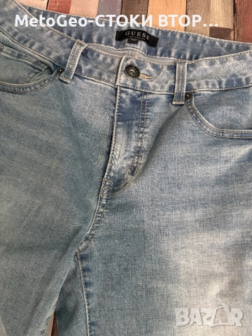 Мъжки дънки Guess Los Angeles – Оригинални, Светъл деним, снимка 2 - Дънки - 54425461