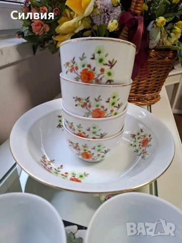 Ретро комплект Български порцелан 