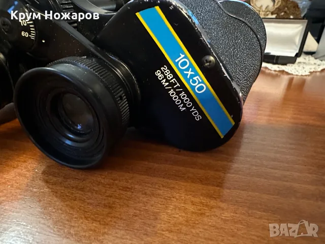 Продавам бинокъл Tasco. FULLY COATED 312. 10x50. 288. FT/1000 YDS. 96M/1000M  В добро състояние , снимка 3 - Антикварни и старинни предмети - 55676117