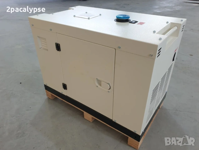 Трифазен Дизелов Генератор 10kW - Обезшумен, снимка 13 - Други машини и части - 54479385