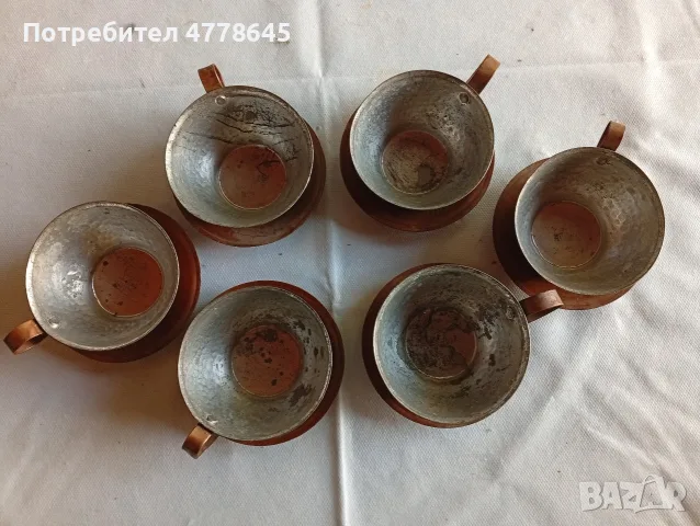 винтиш,медни чаши за кафе 