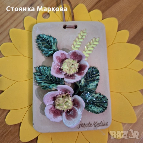 Керамична декорация за стена от Швеция, снимка 2 - Декорация за дома - 54690889
