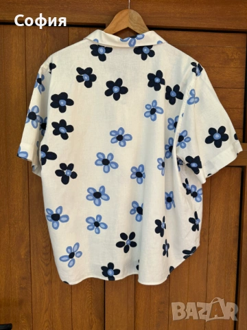 Риза от ленена смес Marimekko for Uniqlo , снимка 2 - Ризи - 54930128