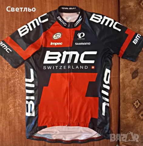 Джърси BMC Switzerland Shimano Вело екип тениска