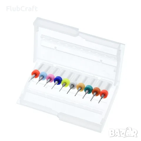 Комплект мини свредла 0.3mm to 1.2mm, снимка 3 - Стругове - 55448295