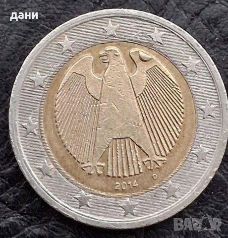 Две евро Германия, колекционерски с дефект при отсичане