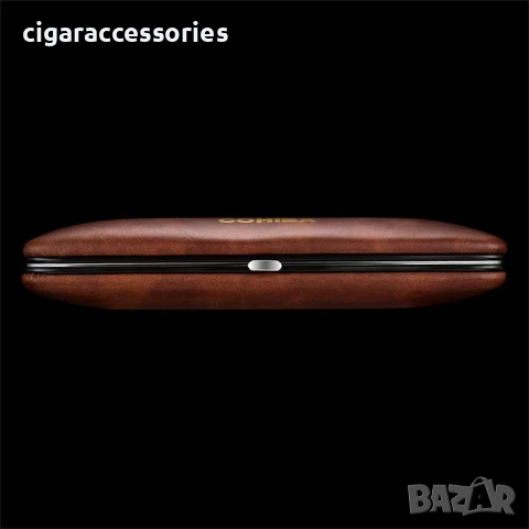 Хумидор COHIBA за 5 пури – кожен калъф, преносим, снимка 3 - Табакери - 50898536