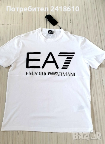 Emporio Armani EA7 Cotton Mens Size XL / 3XL НОВО! ОРИГИНАЛ! Мъжка Тениска