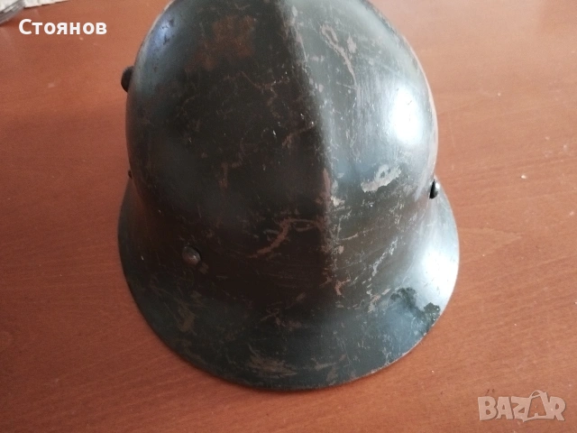 Воена българска каска М36 от войната , снимка 3 - Антикварни и старинни предмети - 54839036