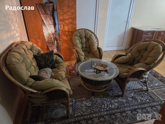 Естествен ратан, снимка 15 - Дивани и мека мебел - 54723335