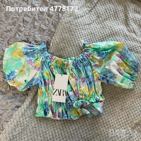 Къс топ на Зара