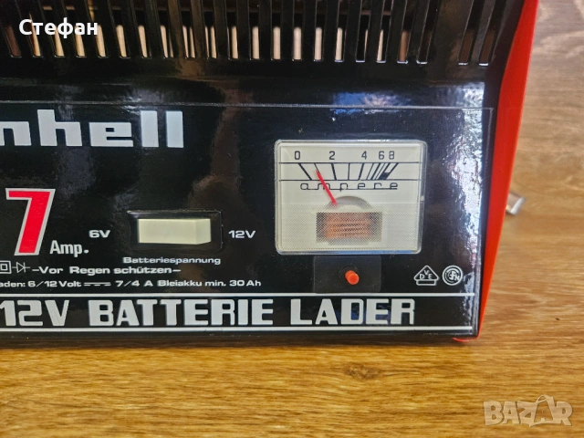 Зарядно за акумулатор Einhell 6V/12V – Немско качество и надеждност, снимка 5 - Аксесоари и консумативи - 54192899
