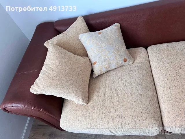 ЪГЛОВА ХОЛОВА ГАРНИТУРА, снимка 4 - Дивани и мека мебел - 55604526