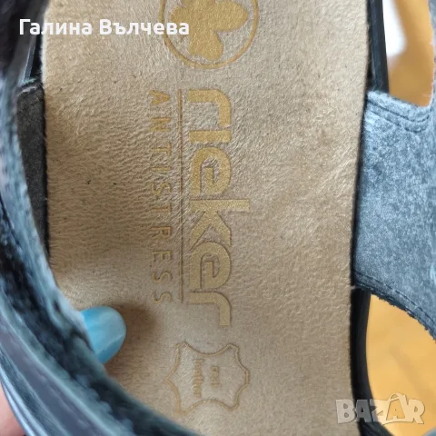 Дамски сандали Rieker от естествена кожа, размер 36, снимка 8 - Сандали - 55473396
