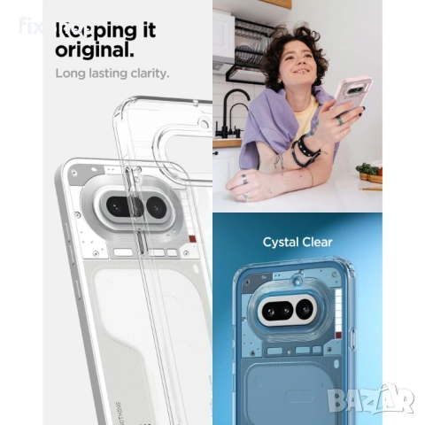 SPIGEN ULTRA HYBRID NOTHING PHONE 4A CRYSTAL CLEAR, снимка 9 - Калъфи, кейсове - 54887350
