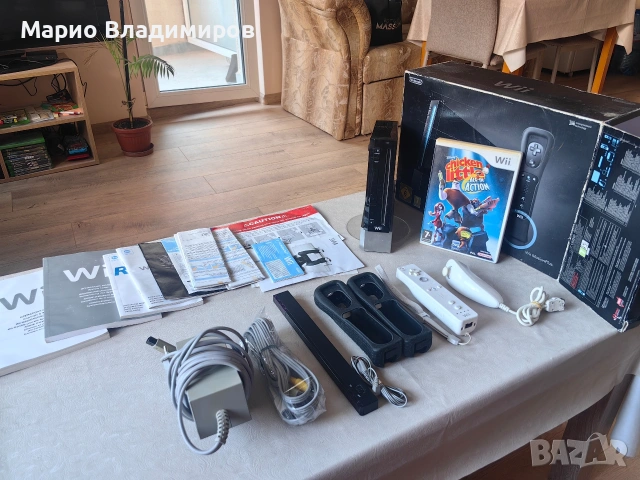 Nintendo wii black пълен комплект , снимка 2 - Nintendo конзоли - 54845993