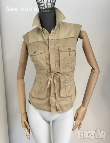 DIESEL памук и лен елек сафари XS