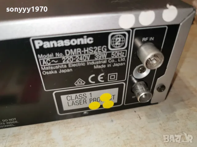 PANASONIC DMR-HS2EG HDD/DVD ВНОС SWISS 0208261922L4, снимка 7 - Плейъри, домашно кино, прожектори - 55512487
