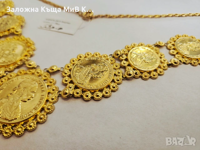 Златен синджир с пендари 17.78гр 02875-26/3, снимка 3 - Колиета, медальони, синджири - 54739356