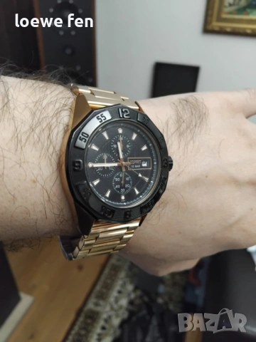 Esprit 45 mm Rosegold - Визуално като нов! Breitling Style !, снимка 6 - Мъжки - 54037242