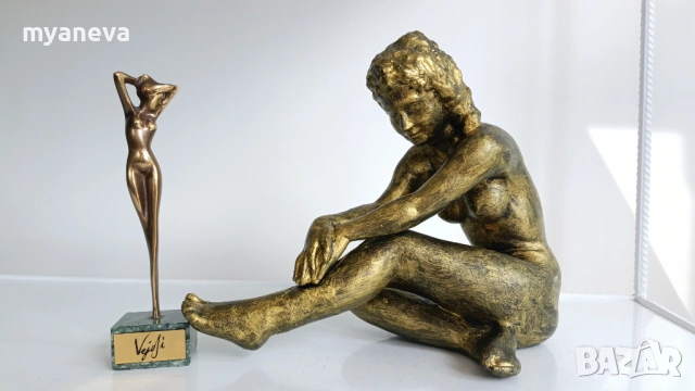 Стара гипсова скулптура от СОЦА . , снимка 7 - Статуетки - 54858197