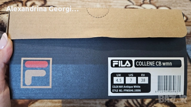 дамски маратонки Fila collene CB wmn , снимка 8 - Маратонки - 54597195