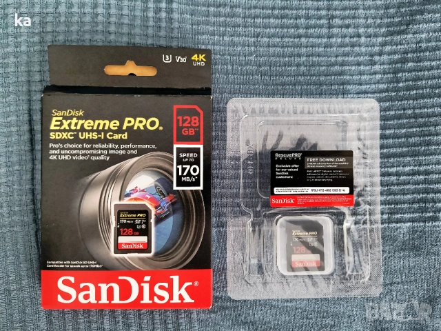 Карта памет Sandisk Extreme PRO SDXC 128GB