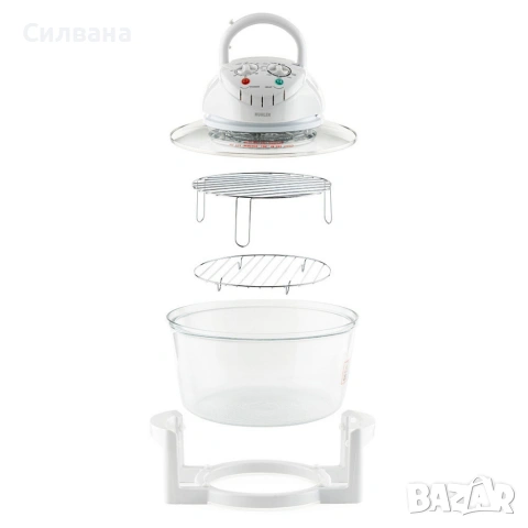 Комбинирана 2в1 халогенна фурна , снимка 3 - Печки, фурни - 55221402