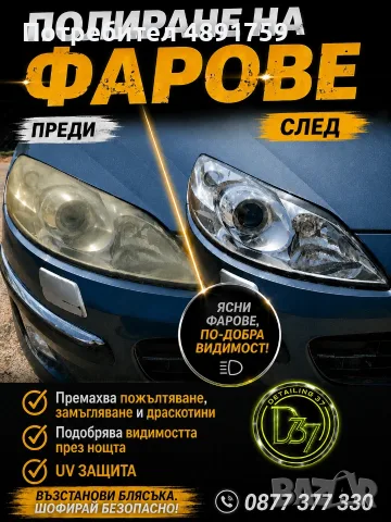 ПОЛИРАНЕ НА ФАРОВЕ