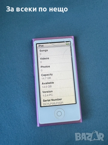 Айпод , Apple iPod Nano 16GB, 7th Generation , A1446, снимка 1 - iPod - 55108285
