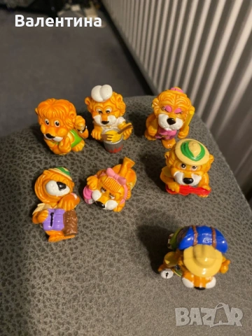 Колекционерски фигурки Kinder Surprise 1993 „Leoventuras“ – 7 лъва (Ferrero, винтидж)