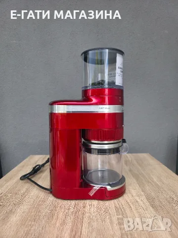 Кафемелачка KitchenAid Artisan Burr Grinder, червена (Candy Apple Red)