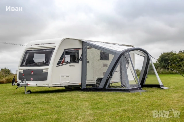 Надуваем, универсален форселт Sunncamp View Air 325 за каравана ,кемпер или ван. Тип тента -сенник, снимка 4 - Палатки - 54140886