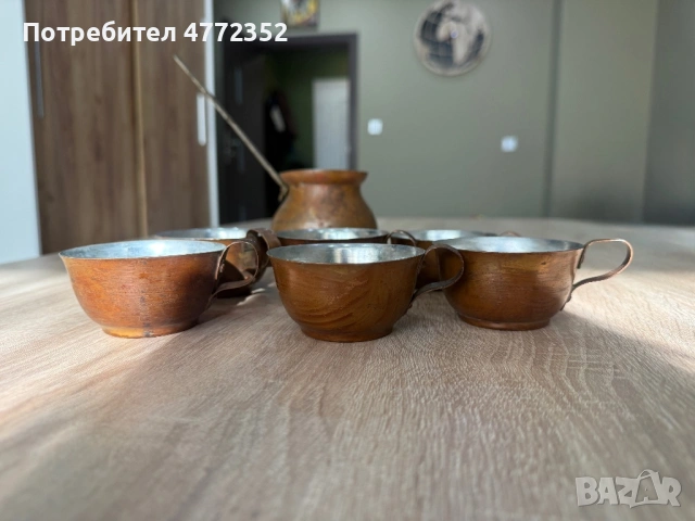 Меден сервиз за кафе, снимка 2 - Антикварни и старинни предмети - 54335712