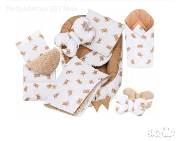 6-в-1 комплект за бебешко креватче MyBaby Minky