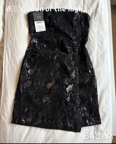 Кадифена мини рокля ZARA, снимка 4 - Рокли - 54393548