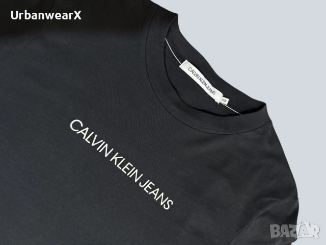 Дамска къса блуза Calvin Klein Jeans размер XS, снимка 2 - Блузи с дълъг ръкав и пуловери - 54702489