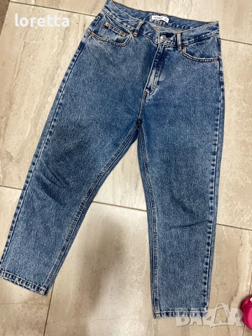 Дънки mom fit , снимка 2 - Дънки - 54545946