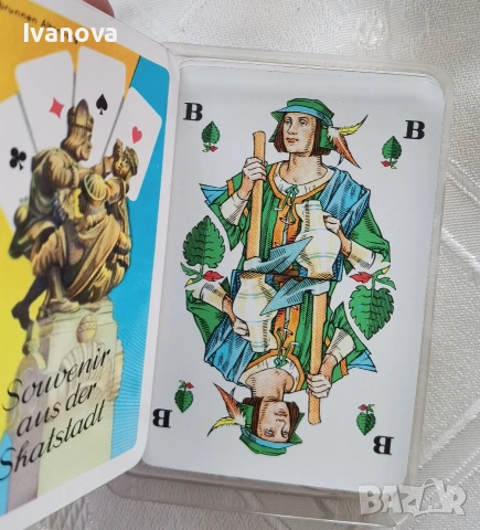 Стари немски карти за белот със златен ръб, нови