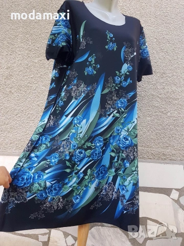 3XL+ Нова рокля с две лица , снимка 8 - Рокли - 54981378
