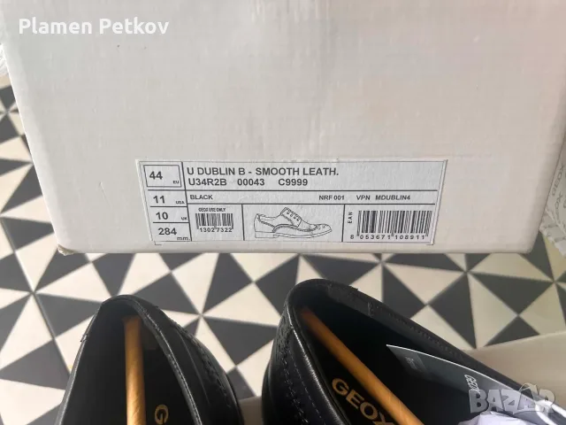 GEOX италиански кожени обувки "Oxford style"