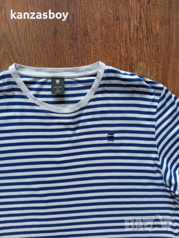 G-star Stripe - мъжка тениска р-р XL, снимка 2 - Тениски - 54368000