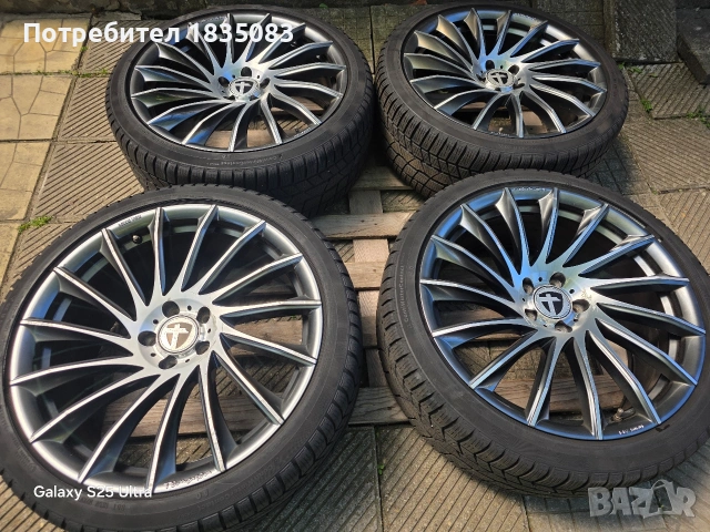 Лети джанти 20ки 5х112 Tomason + зимни гуми 255/35/20 Continental, снимка 2 - Гуми и джанти - 54504211