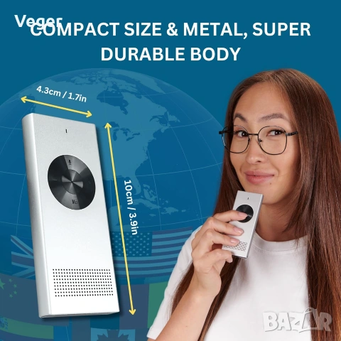 Enence AI Translator – Устройство за мигновен превод, снимка 2 - Друга електроника - 54974852