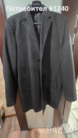 Продавам мъжко палто Christian Berg от 100% кшмир, снимка 4 - Палта - 54986947